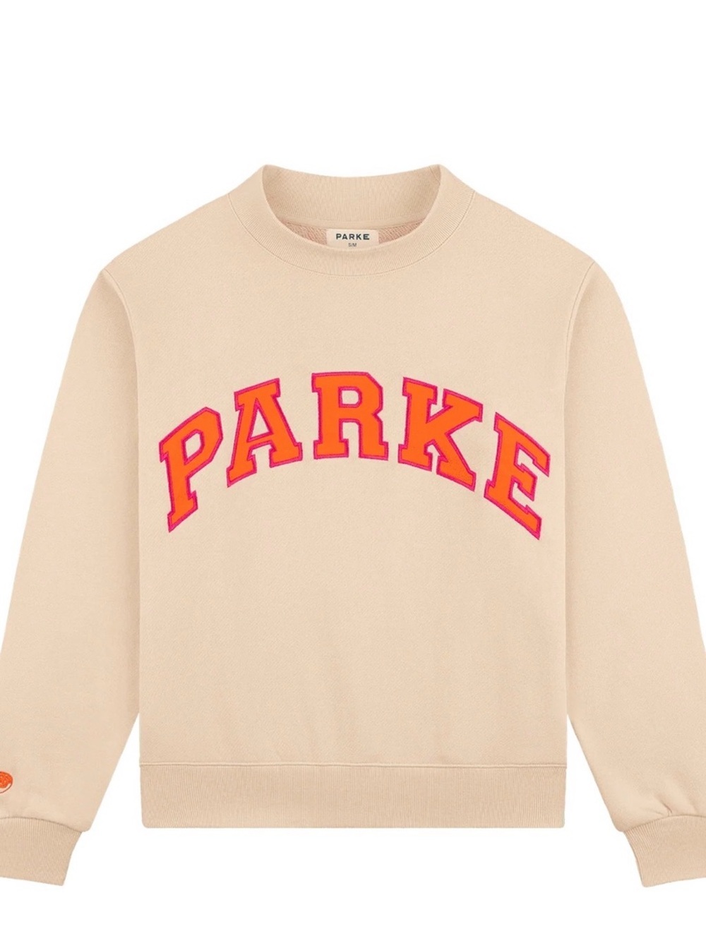 NWT Parke x Dunkin' Varsity Latte Mockneck Sweatshirt.  Size L/XL